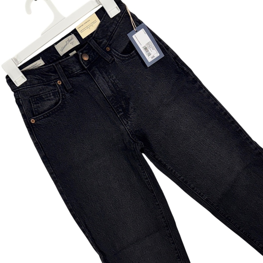Universal Thread High Rise 90s Straight Jeans Washed Black 00S Short NWT